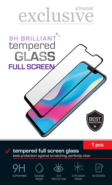 Insmat Full Screen Glass Honor 9X Lite, Black