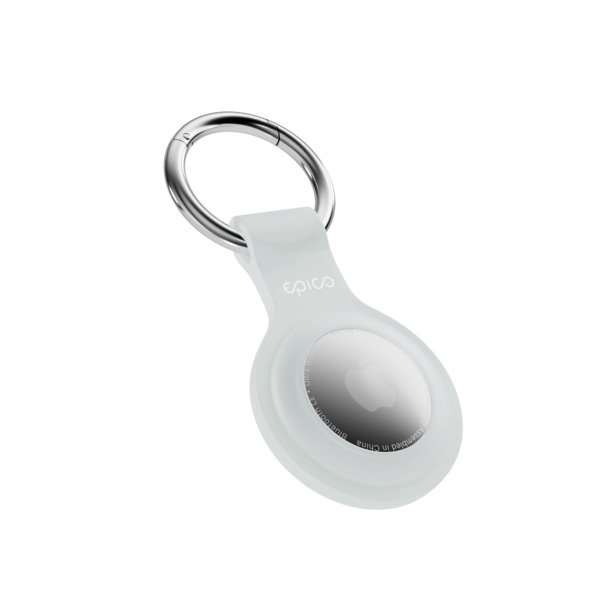 Epico Silicone Full Back Case | AirTag (1.-2. gen) | Transparent | Robust Metal Ring