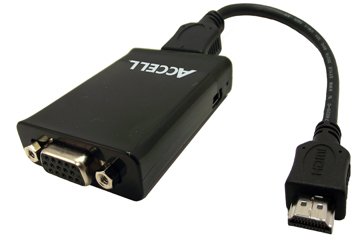 ACCELL signaalinmuunnin, HDMI -l VGA