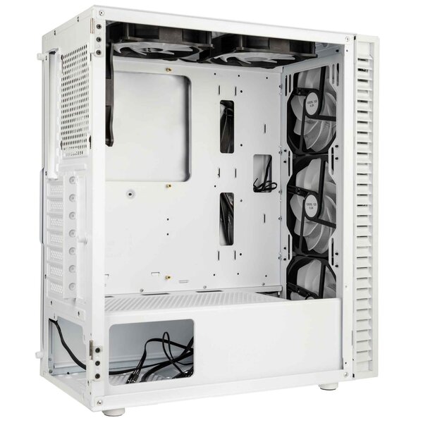 Kolink Observatory HF Mesh ARGB Midi-Tower Case with window, with RGB lighting, White