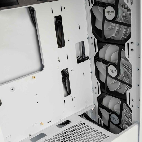 Kolink Observatory HF Mesh ARGB Midi-Tower Case with window, with RGB lighting, White