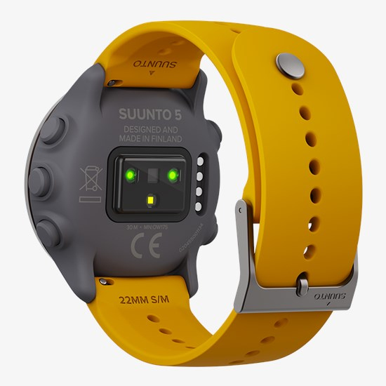 Suunto 5 Peak - tr&auml;ningsklocka, Ochre
