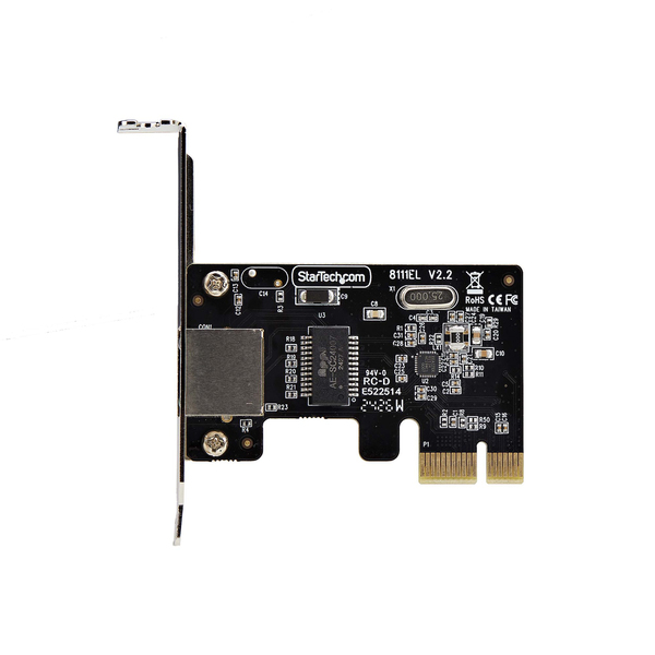 STARTECH.COM 1-Port Gigabit PCIe Network Adapter Card Low-Profile NIC PCI Express LAN Card Realtek RTL8111H TAA Compliant