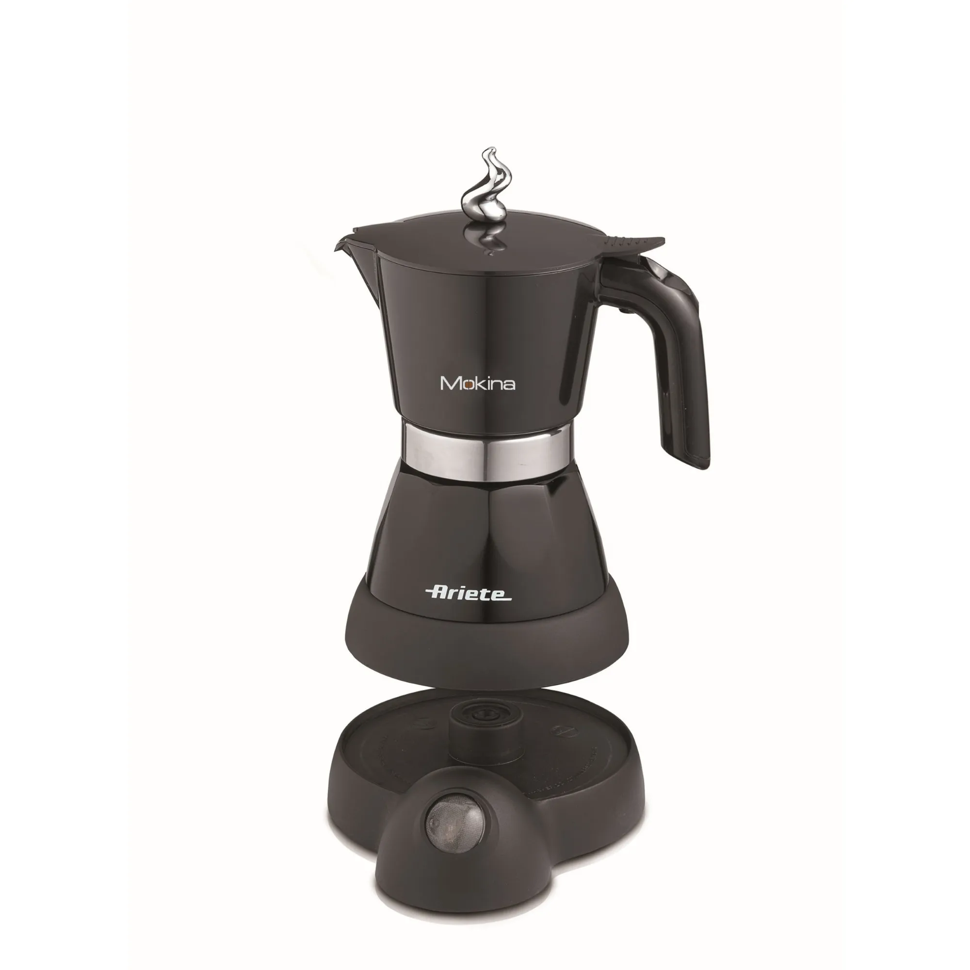 Ariete Moka Aroma Electric mokabryggare, 4 koppar, svart