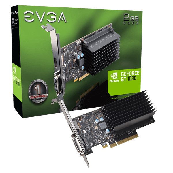EVGA GeForce GT 1030 2GB - n&auml;yt&ouml;nohjain