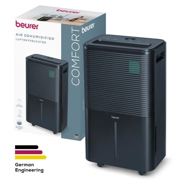 Beurer LE 250 Luftavfuktare, svart, 20 liter per 24 timmar, 60 kvadratmeter, 4 liter
