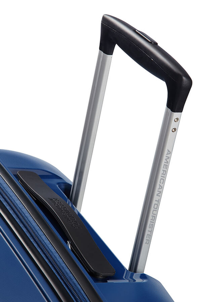 American Tourister Spinner (4 wheels) 55cm -matkalaukku, sininen