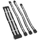 Kolink Core Standard Braided Cable Extension Kit, Jet Black/Brilliant White