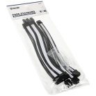 Kolink Core Standard Braided Cable Extension Kit, Jet Black/Brilliant White