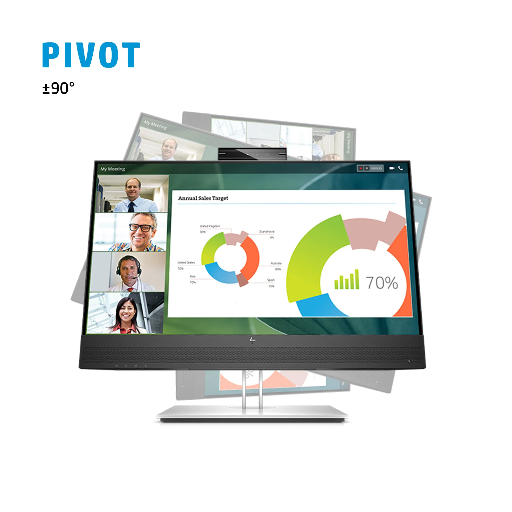 HP 24" E-Series E24mv G4, Full HD, IPS - monitor