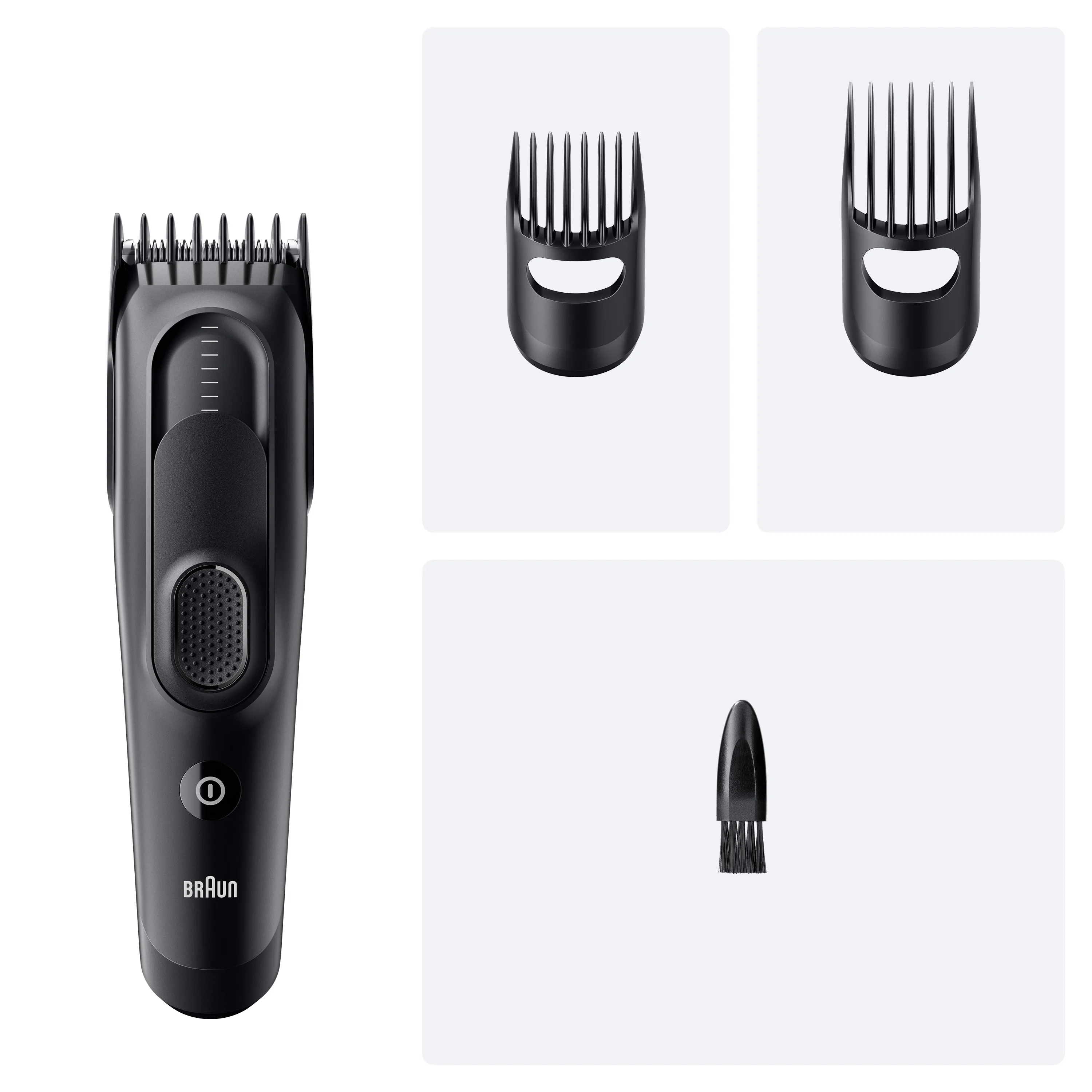 Braun Series 5 HC5530, johdoton, ladattava, pest&auml;v&auml; -hiustenleikkuukone, Matt Black