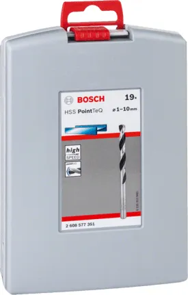 Bosch hss-spiralborrsats, pointteq, 5 delar