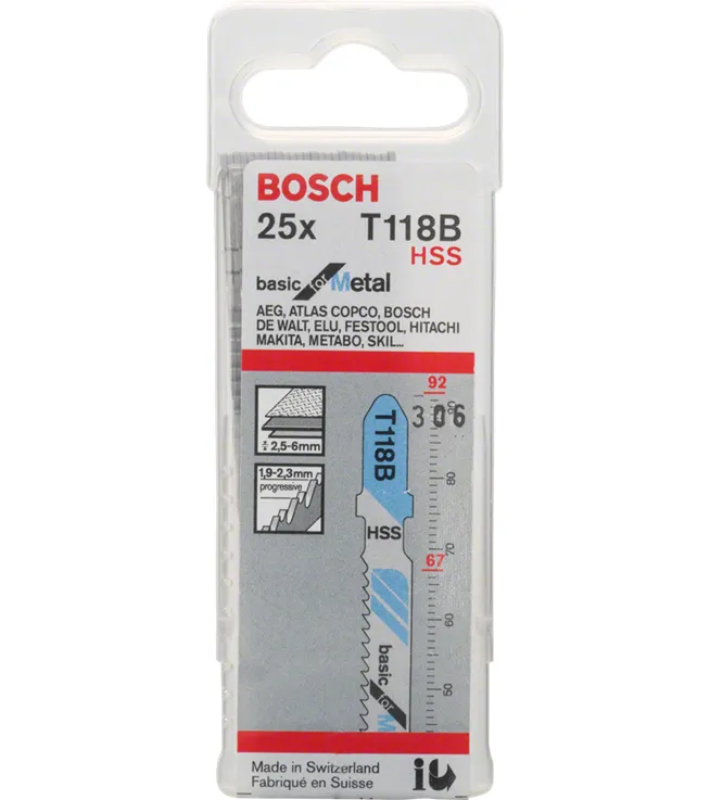 Bosch basic for Metal T 118 B - jig saw blade