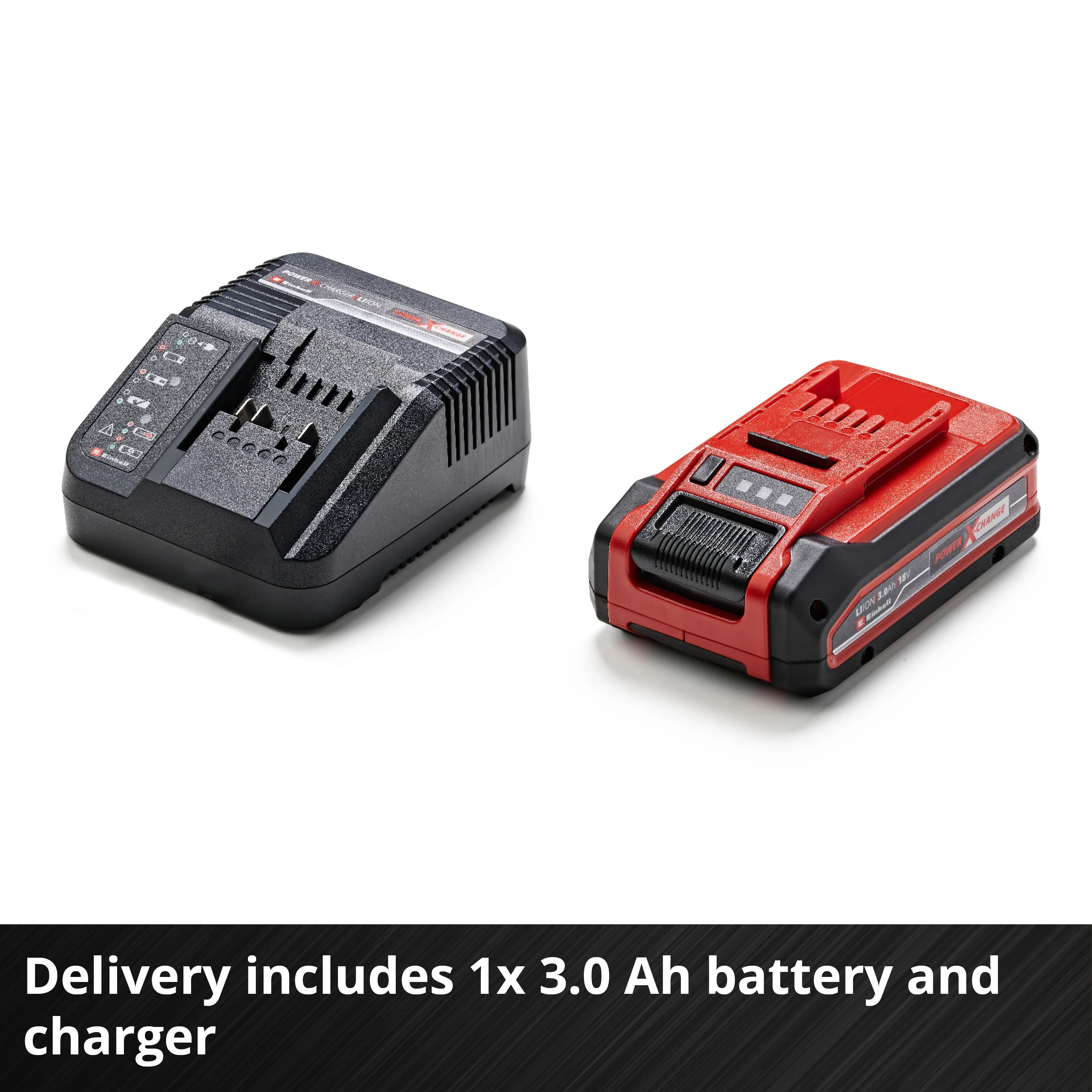 Einhell GE-CM 18/30 Li borstl&ouml;s batteridriven gr&auml;sklippare, 30 cm, 18 V, 1x3,0 Ah