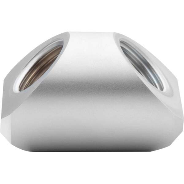 EKWB EK-Quantum Torque Static FF 90 - Satin Titanium, connection (titanium)