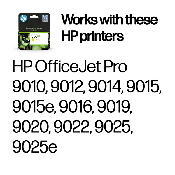 HP 963XL High Yield Yellow Ori Ink Cartr