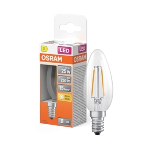 Dekorativ LED-ljus Klar E14 1.8 Watt 250 Lumen 2700 Kelvin Varmvit
