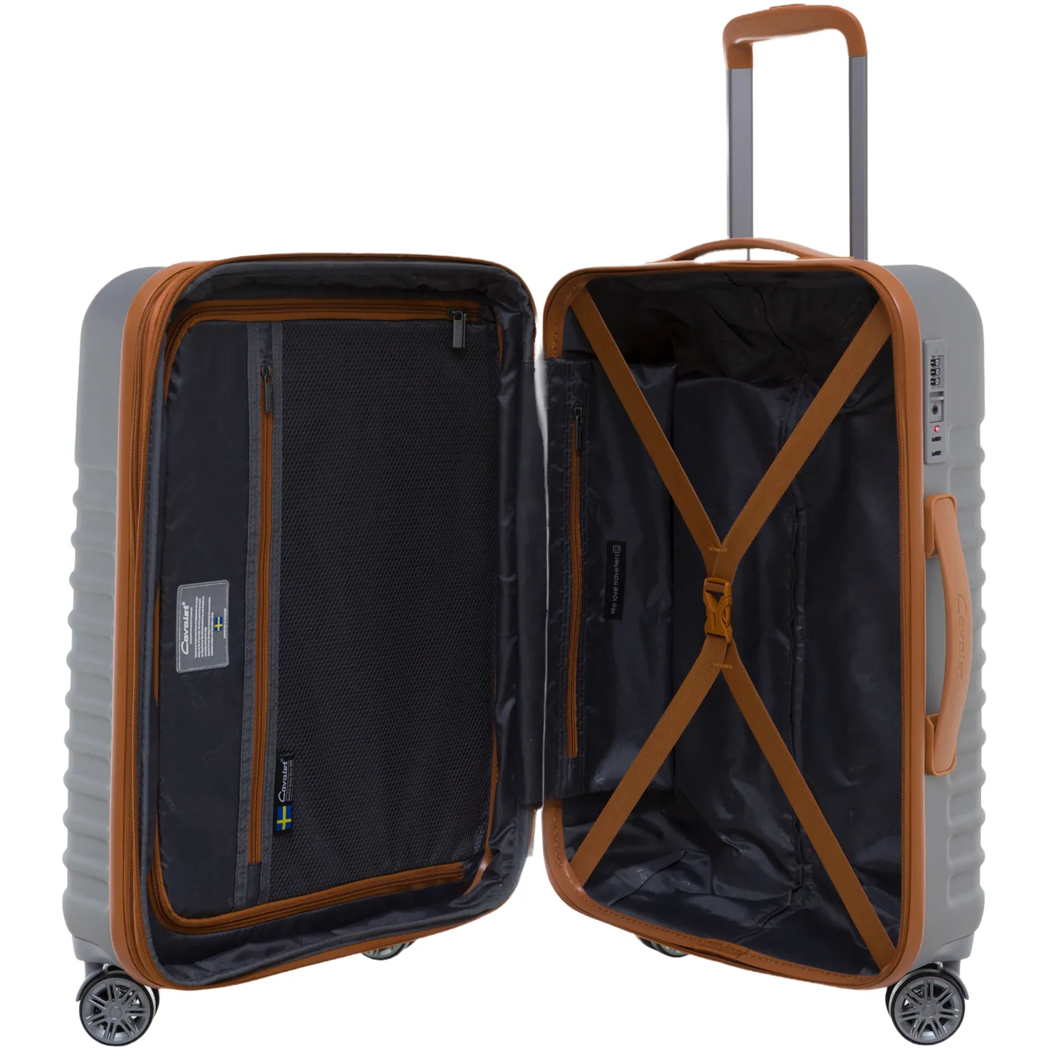 Cavalet Pasadena Medium - resväska, silver/tan