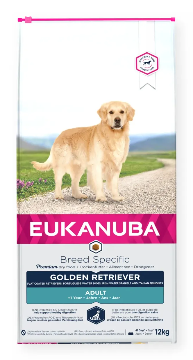 Eukanuba Breed Specific Golden Retriever, Dry food for dogs, Adult, 12kg