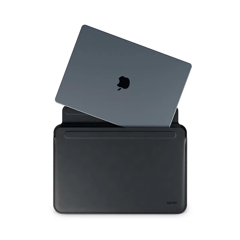 EPICO Leather Sleeve for MacBook Pro 16" - black