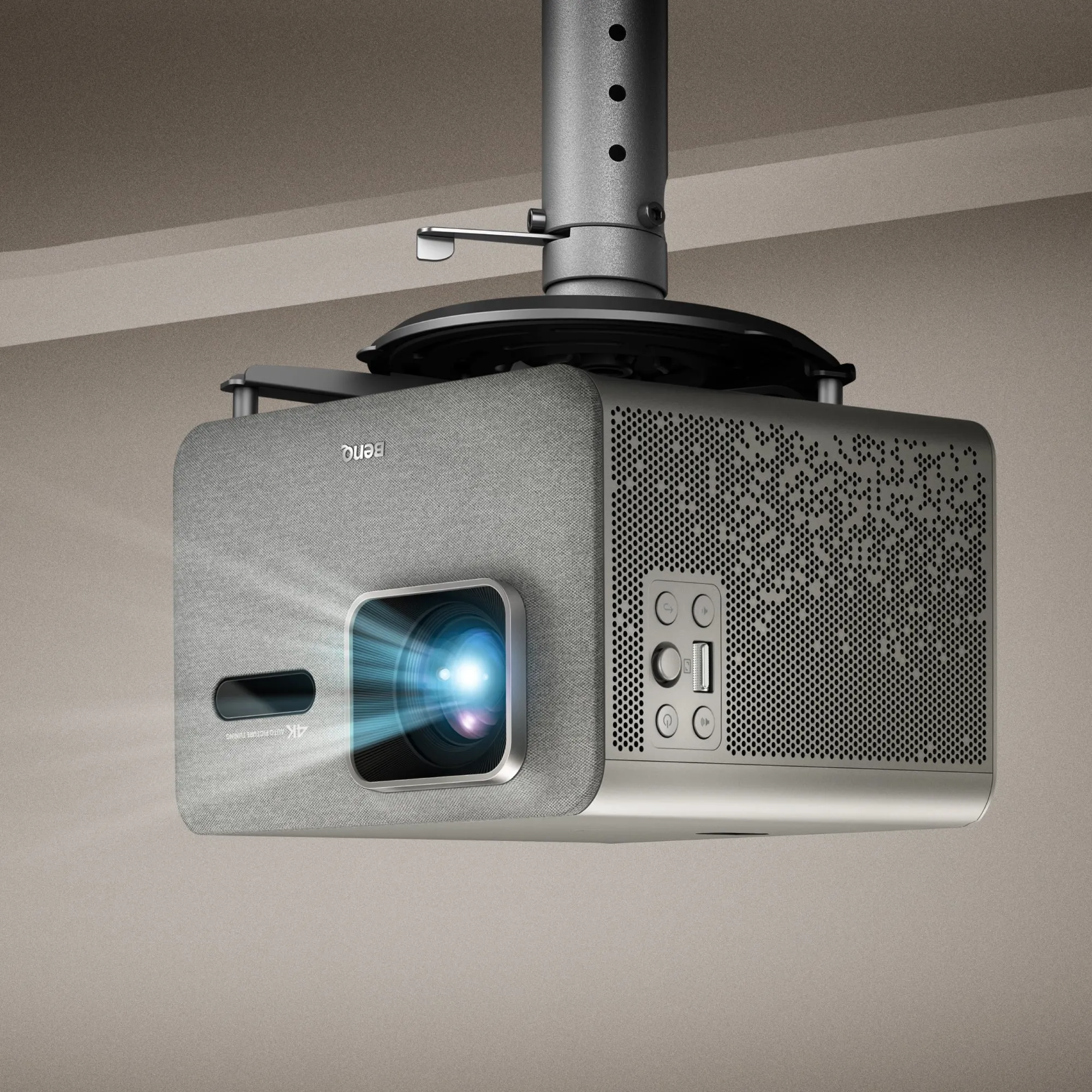 BenQ TK705i Google TV DLP 4K UHD 3000 ANSI lm -LED-projektori, harmaa