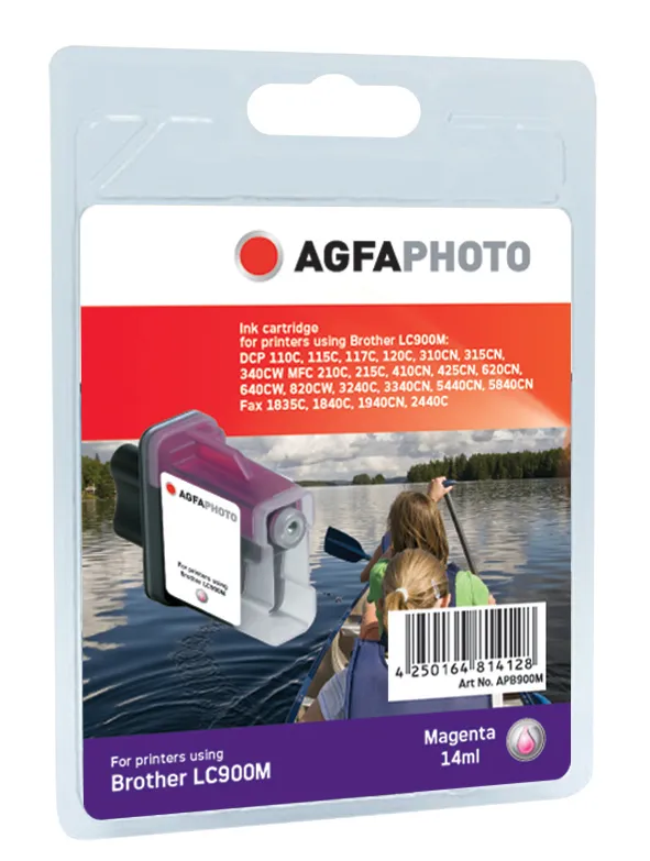 AgfaPhoto APB900MD -mustekasetti, 13 ml, magenta