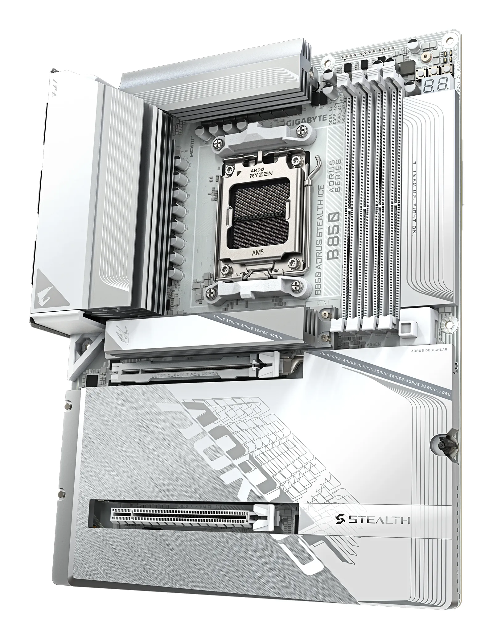 Gigabyte B850 AORUS STEALTH ICE WiFi 7 AM5 ATX moderkort