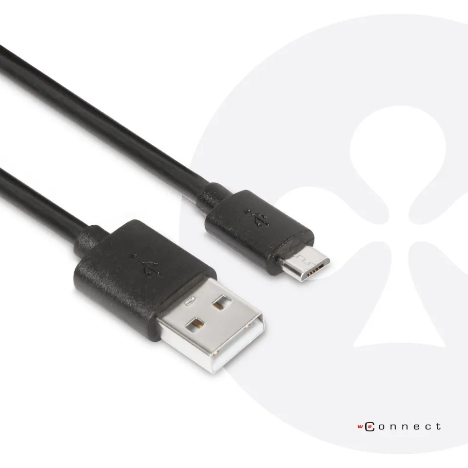 Club 3D 2.0 USB-A - Micro-USB - cable, Black, 1m