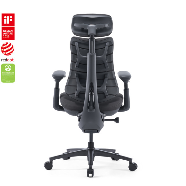 LiberNovo Omni Dynamic Ergonomic Office Chair, Graphite Gray