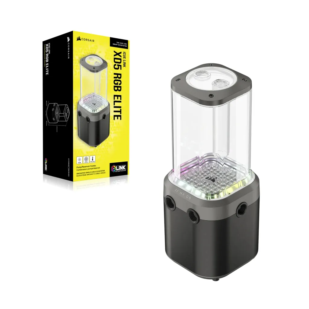 Corsair XD5 ELITE(D5 Pump reservoir), Musta/Harma