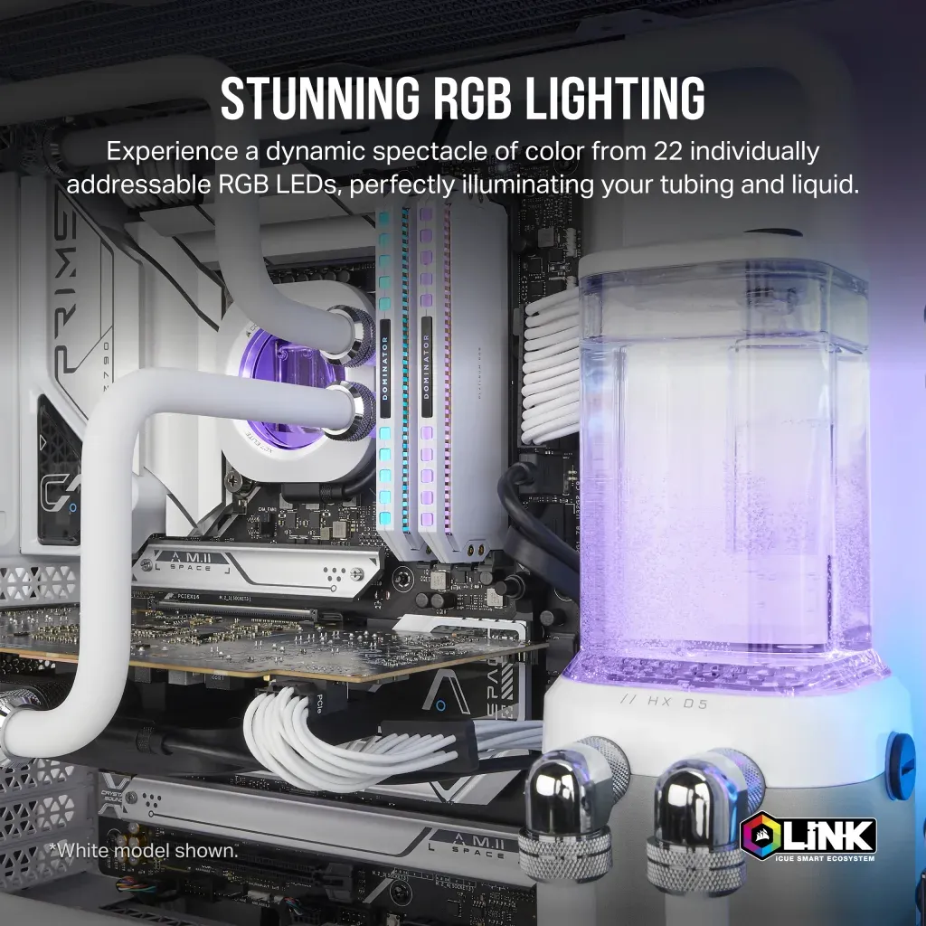 Corsair XD5 ELITE(D5 Pump reservoir), Musta/Harma