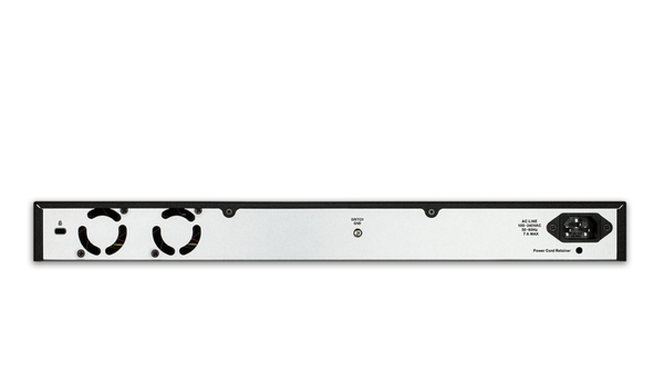 D-Link n&auml;tverksswitch, 24xRJ45, 2xSFP, PoE plus, Gigabit, svart/silver