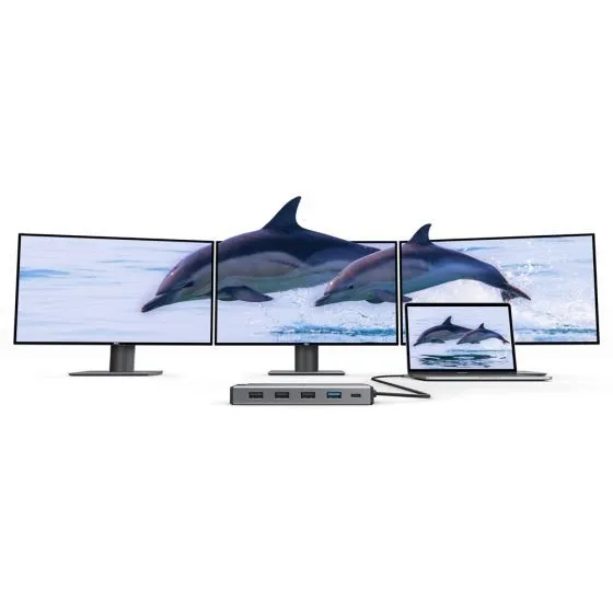 ALOGIC DV3 Universell USB-C-hubb för 3 skärmar