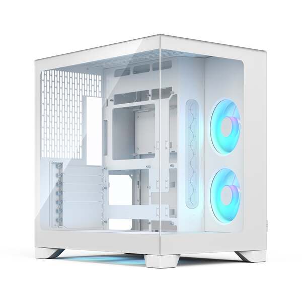 Fractal Design Pop 2 Vision Midi-Tower Case with RGB lighting and window, White RGB