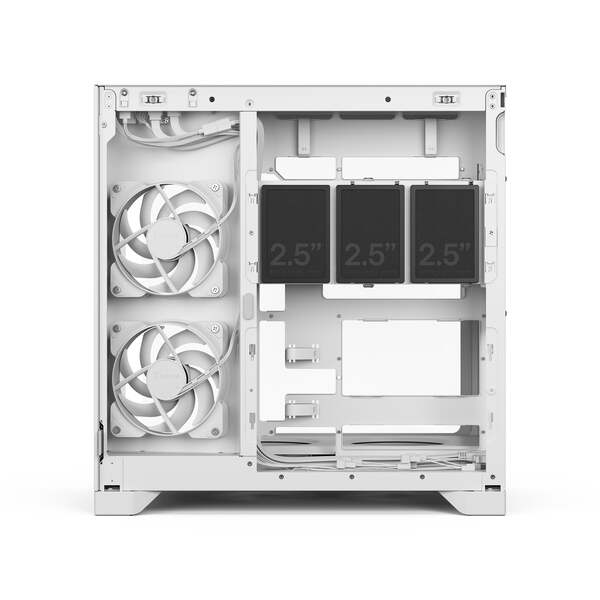 Fractal Design Pop 2 Vision Midi-Tower Case with RGB lighting and window, White RGB