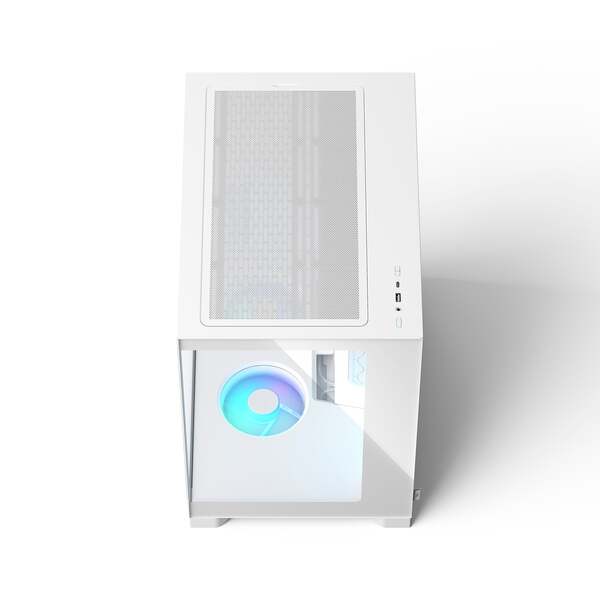 Fractal Design Pop 2 Vision Midi-Tower Case with RGB lighting and window, White RGB