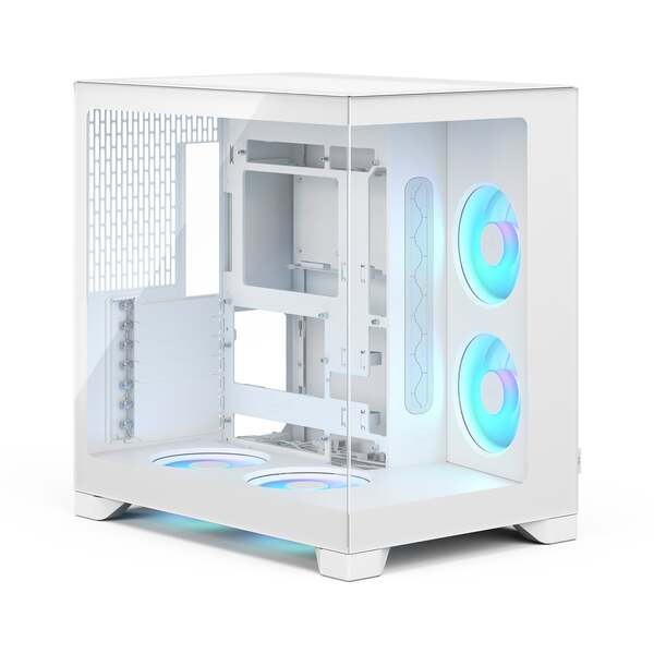 Fractal Design Pop 2 Vision Midi-Tower Case with RGB lighting and window, White RGB