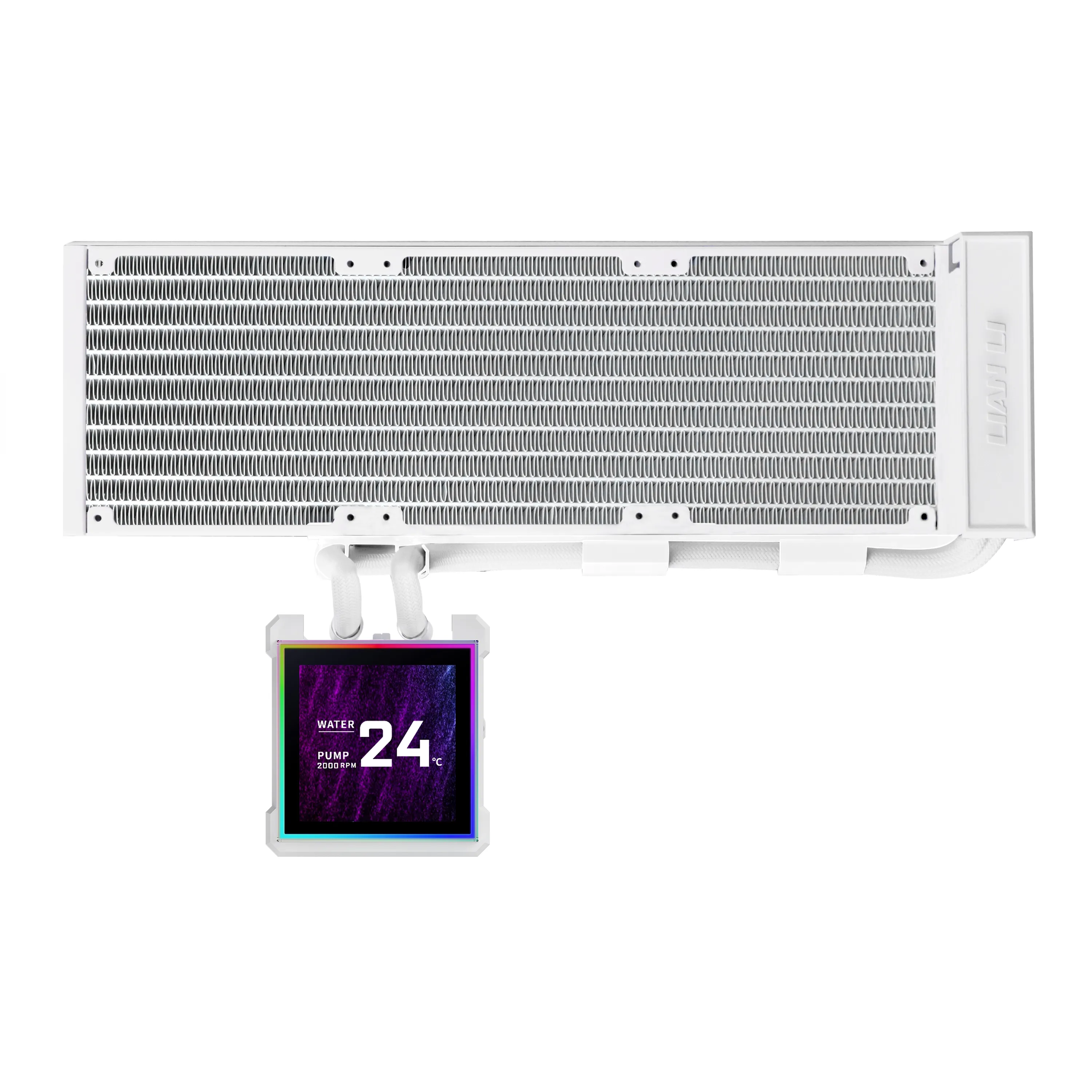 Lian Li HydroShift II LCD-S 360mm Liquid Cooler, White