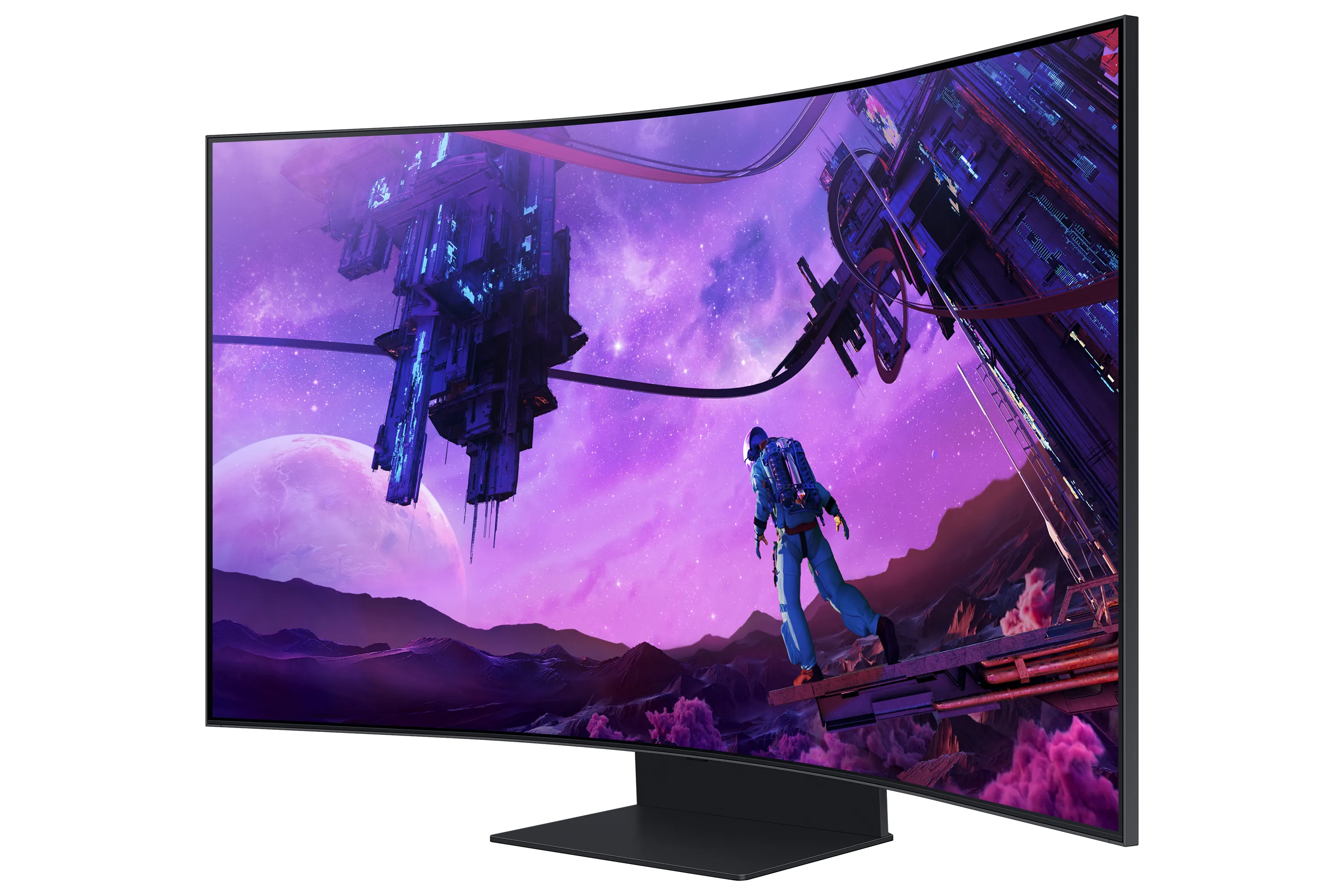Samsung 55&quot; Odyssey ARK 4K UHD, Mini LED -kaareva pelin&auml;ytt&ouml;