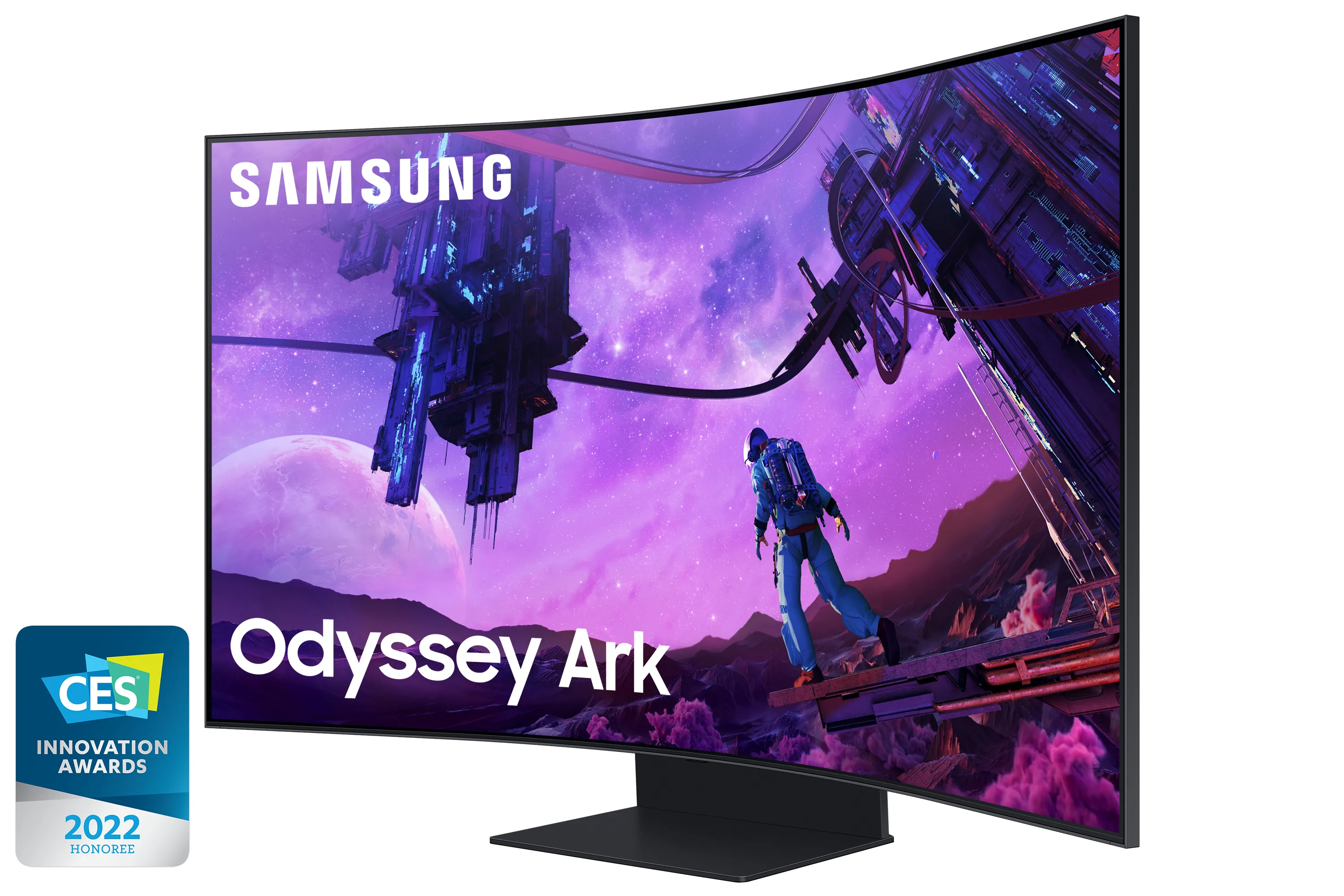 Samsung 55&quot; Odyssey ARK 4K UHD, Mini LED -kaareva pelin&auml;ytt&ouml;