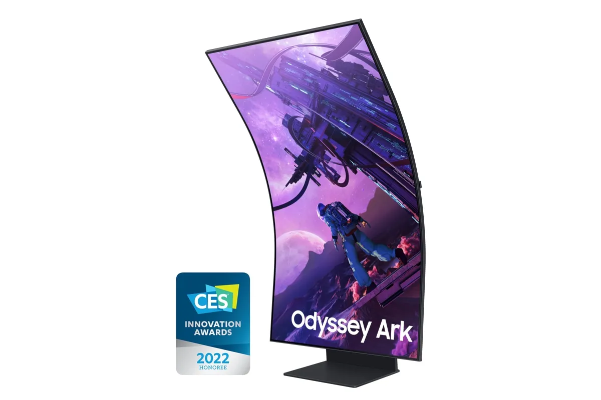 Samsung 55&quot; Odyssey ARK 4K UHD, Mini LED -kaareva pelin&auml;ytt&ouml;