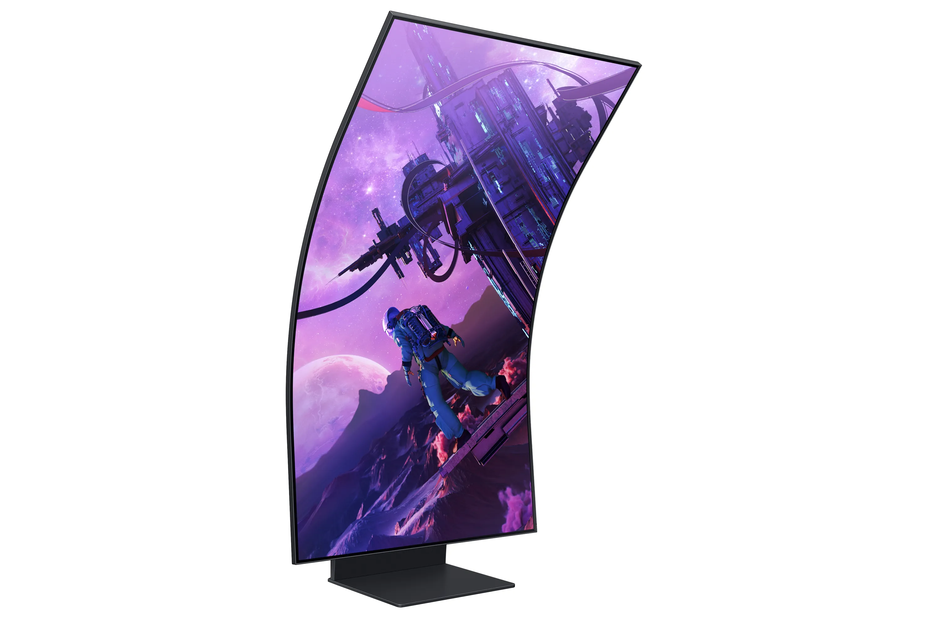 Samsung 55&quot; Odyssey ARK 4K UHD, Mini LED -kaareva pelin&auml;ytt&ouml;