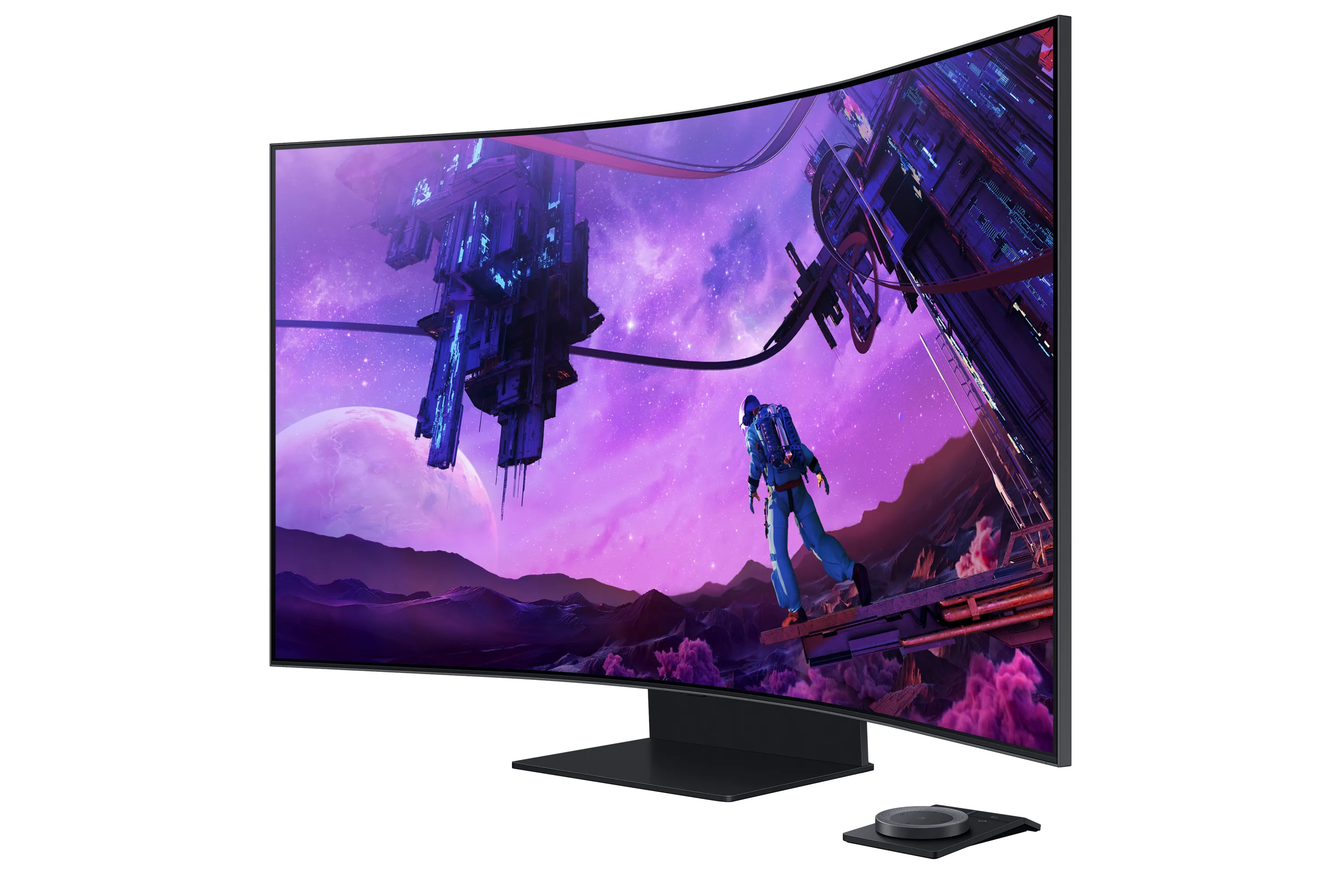 Samsung 55&quot; Odyssey ARK 4K UHD, Mini LED -kaareva pelin&auml;ytt&ouml;