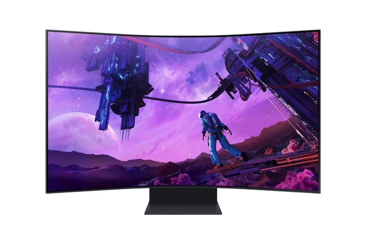 Samsung 55&quot; Odyssey ARK 4K UHD, Mini LED -kaareva pelin&auml;ytt&ouml;