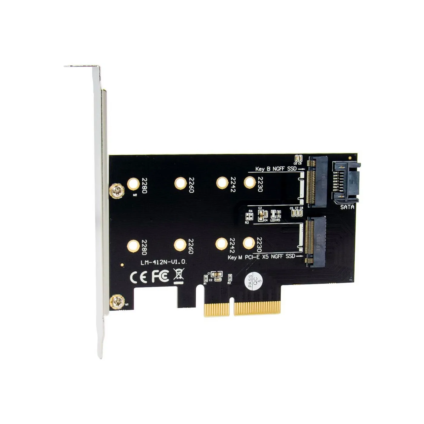 PCIe x4 M.2 B & M Key NVMe