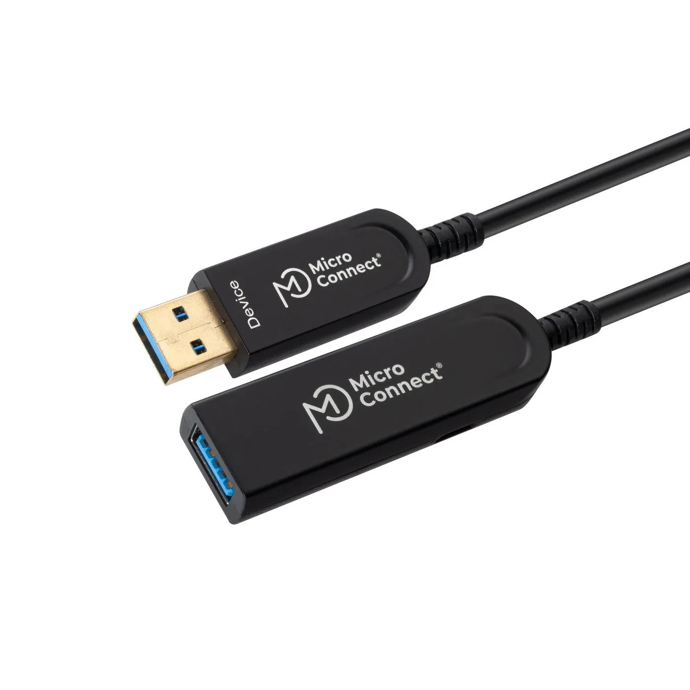 MicroConnect USB 3.2 Gen 2 USB-A -jatkokaapeli, 10 m, musta