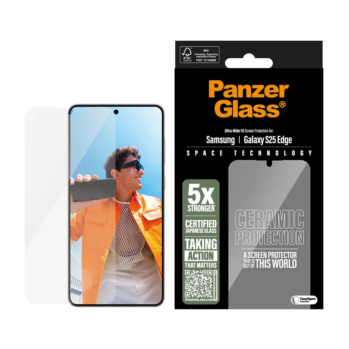 PanzerGlass Ultra-Wide Fit Alignerkit Galaxy S25 Edge - sk&auml;rmskydd