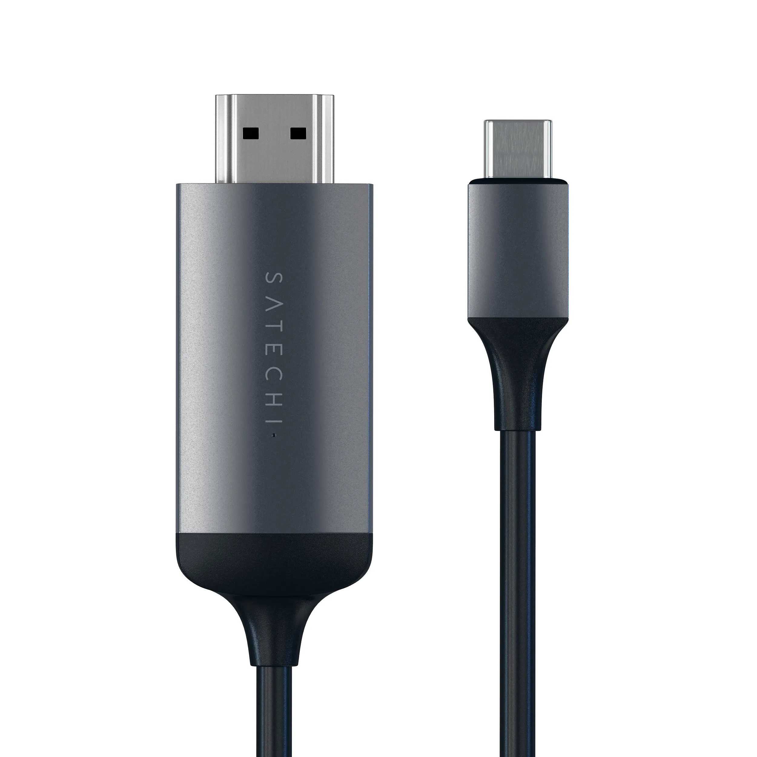 Satechi USB-C &ndash; HDMI -kaapeli, 1,8m, T&auml;htiharmaa