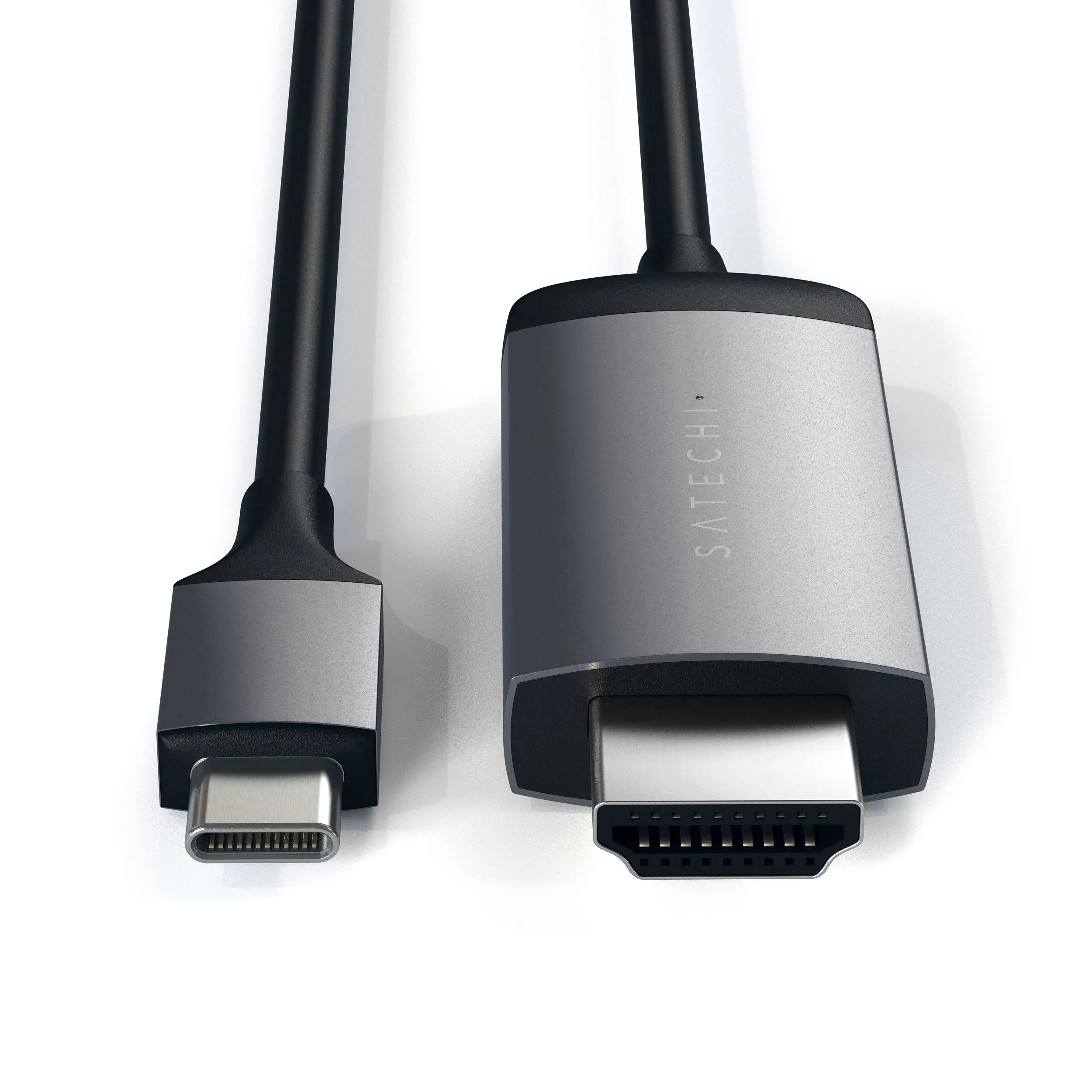 Satechi USB-C &ndash; HDMI -kaapeli, 1,8m, T&auml;htiharmaa
