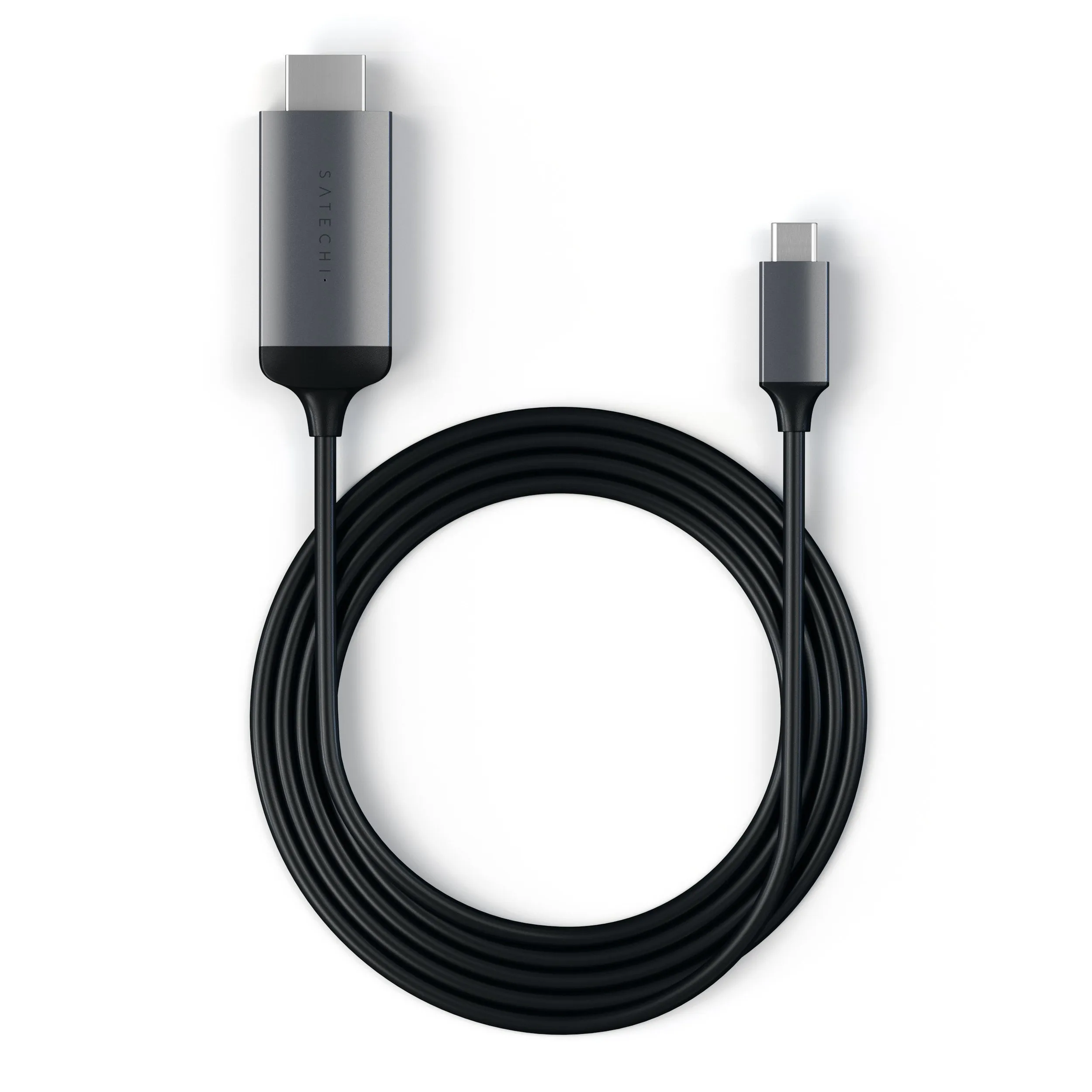 Satechi USB-C &ndash; HDMI -kaapeli, 1,8m, T&auml;htiharmaa